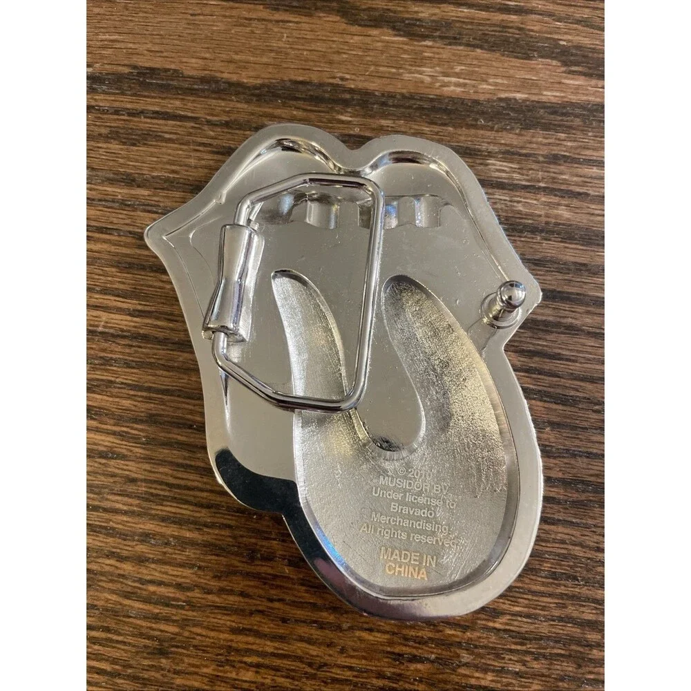 Iconic Rolling Stones Tongue  Belt Buckle Metal NOS